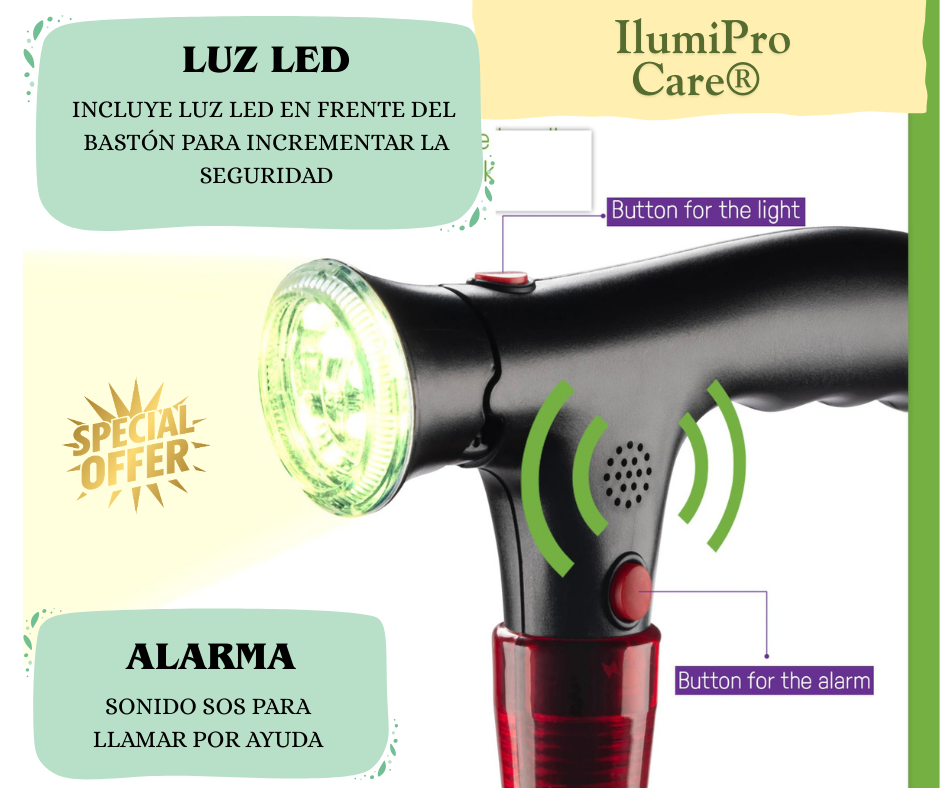 IlumiPro Care® Bastón con luz que da confianza