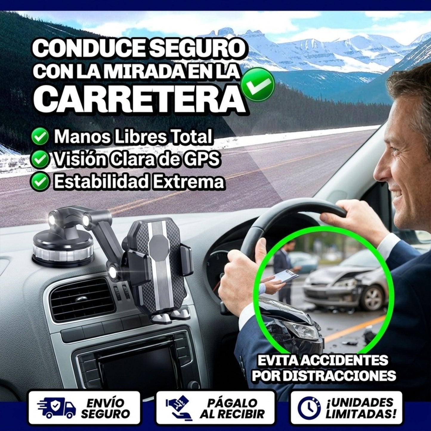 Grip360 - Soporte de celular firme, incluso con calor ⭐⭐⭐⭐⭐