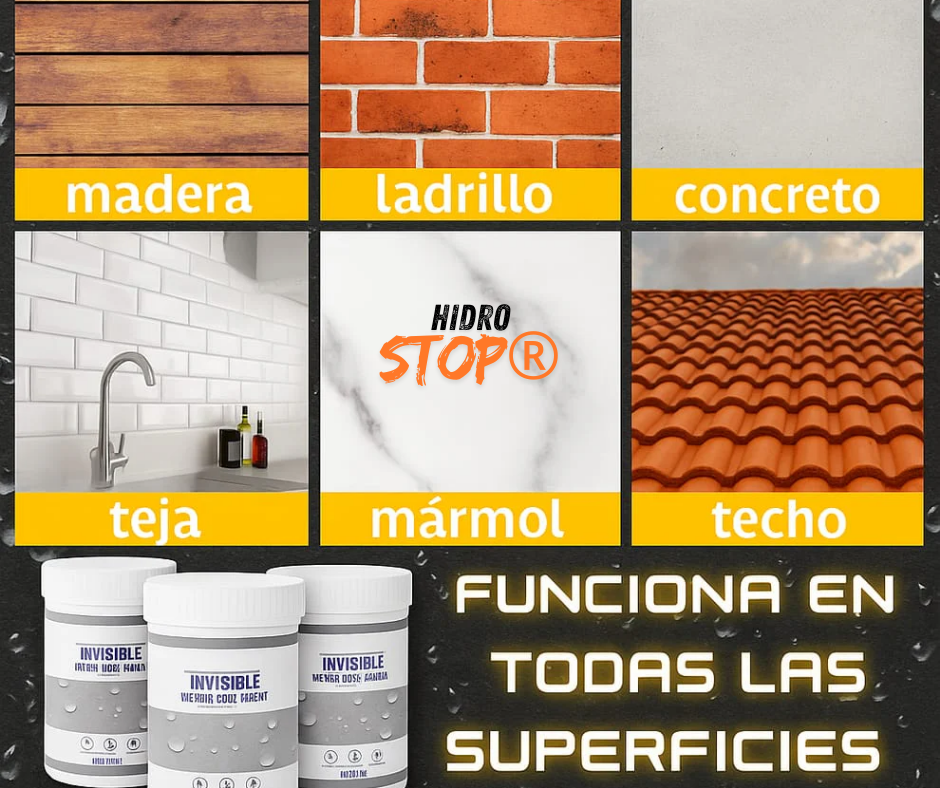 HidroStop® - La barrera definitiva contra filtraciones y humedad.