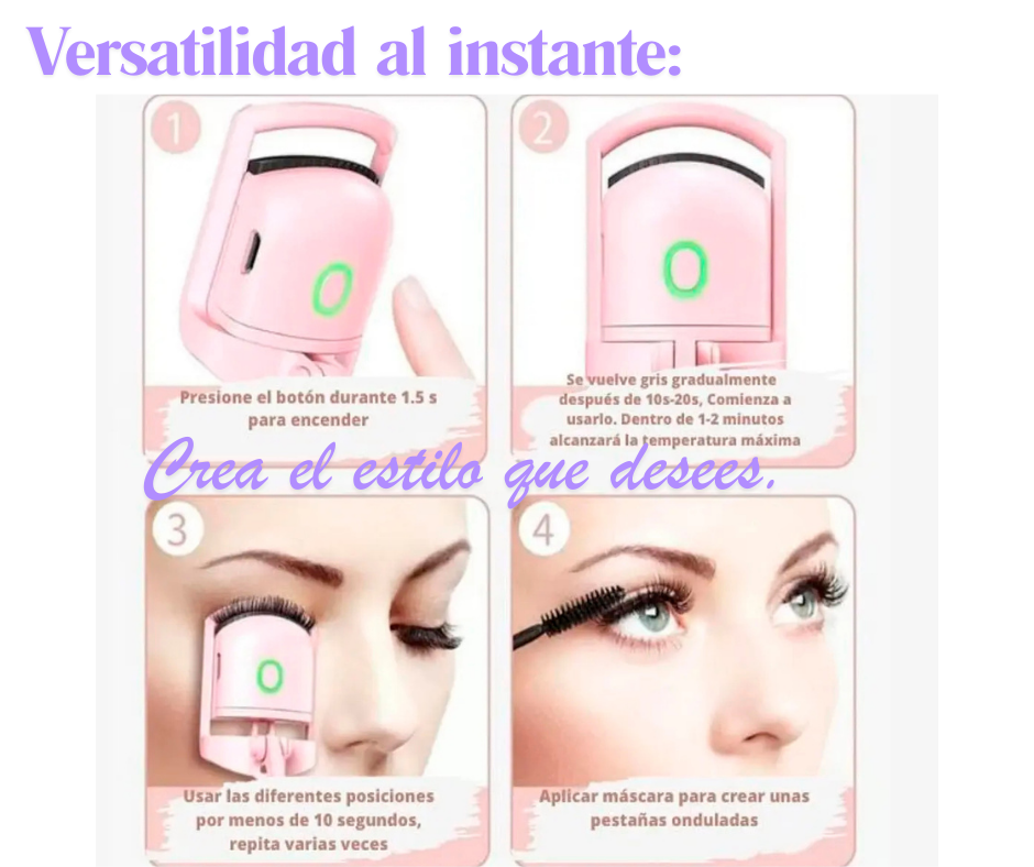 ⭐LashPro® Encrespador De Pestaña Eléctrico usb