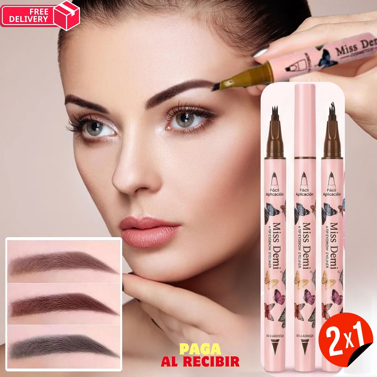 BrowLuxe 3D - Cejas realistas todo el día.⭐⭐⭐⭐⭐ ➕🎁 BONOS 3 Ebooks