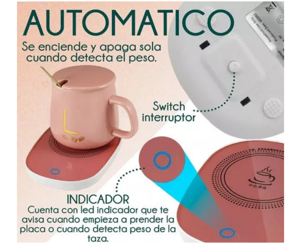 CoffeeGo® Taza premium con Calentador Eléctrico