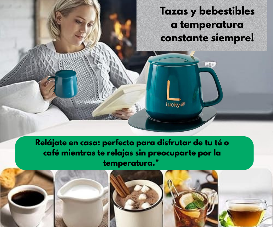 CoffeeGo® Taza premium con Calentador Eléctrico