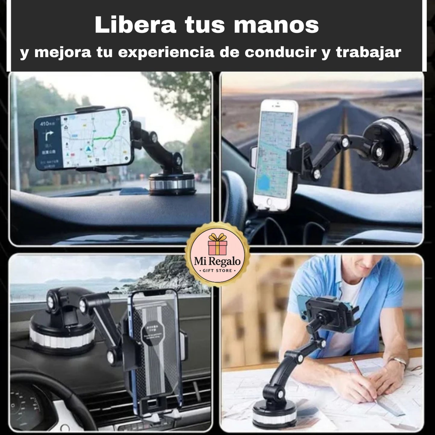 Grip360 - Soporte de celular firme, incluso con calor ⭐⭐⭐⭐⭐
