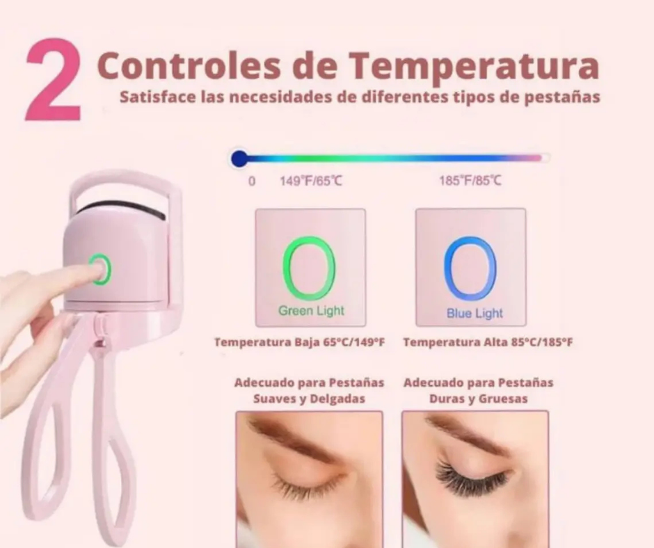 ⭐LashPro® Encrespador De Pestaña Eléctrico usb