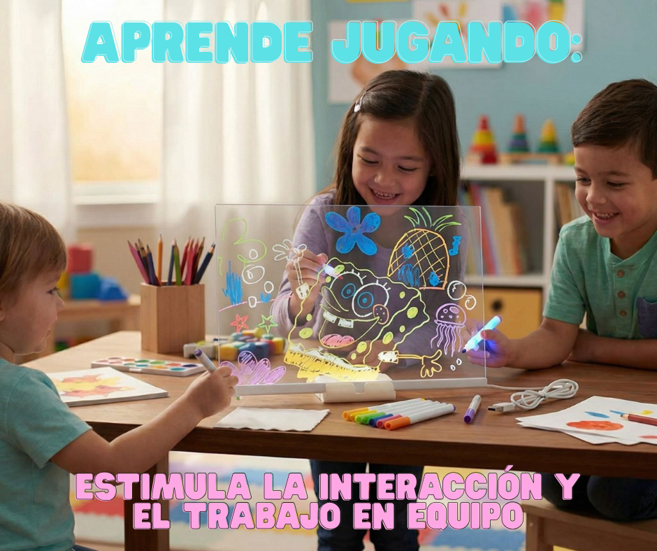 CreatiGlow® Pizarra LED acrílica creativa con efecto neón