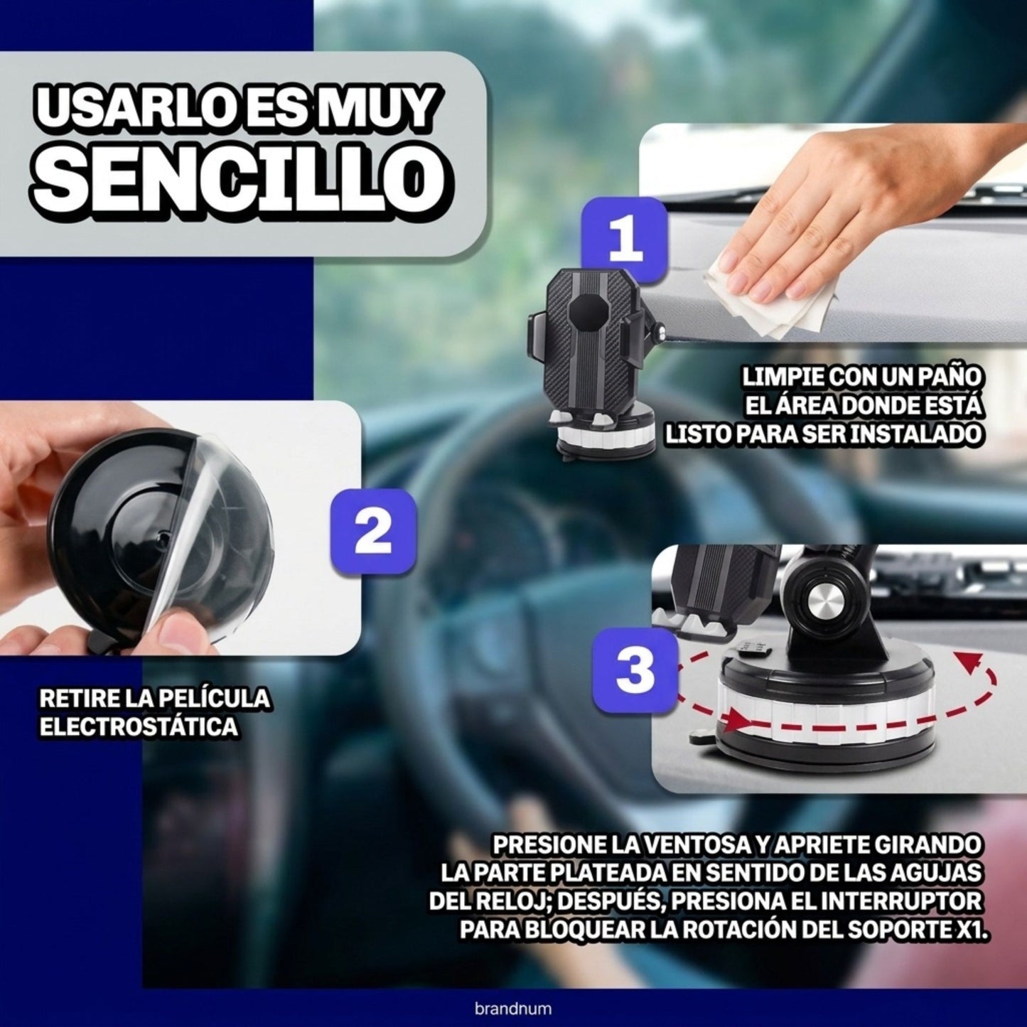 Grip360 - Soporte de celular firme, incluso con calor ⭐⭐⭐⭐⭐