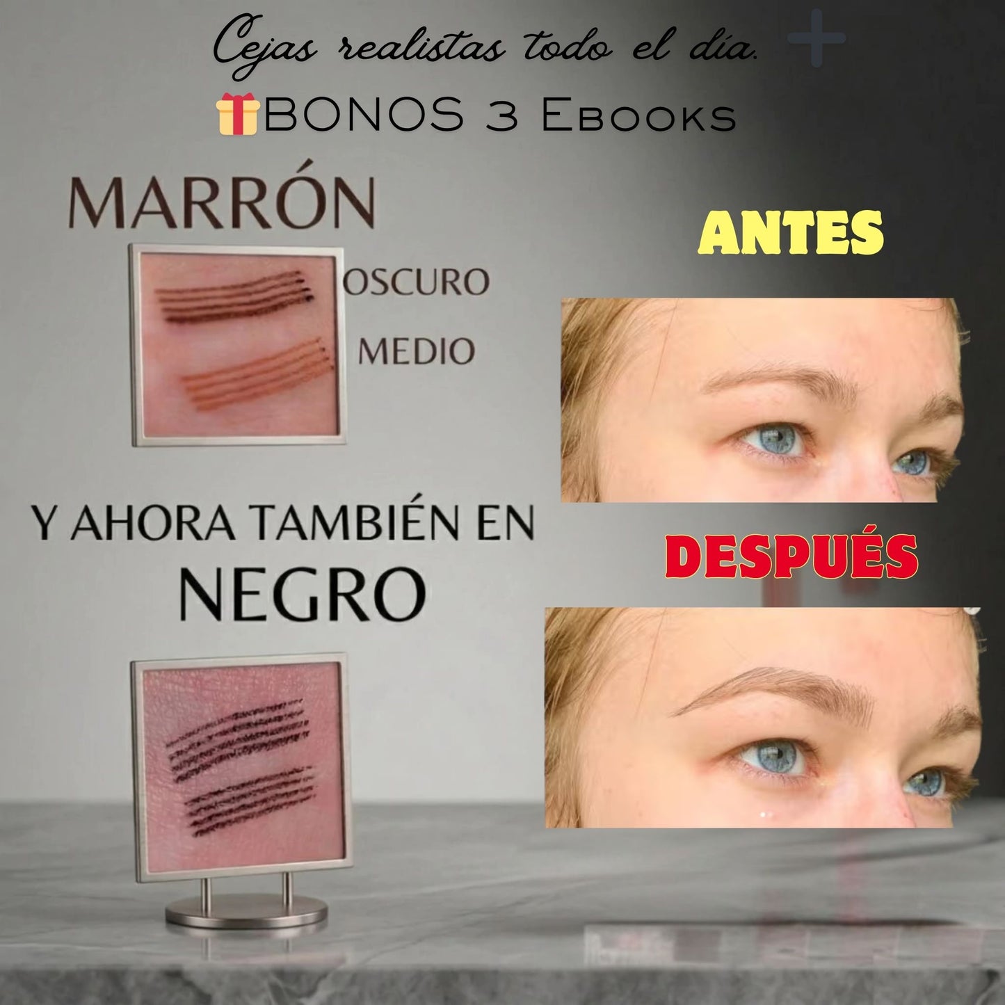 BrowLuxe 3D - Cejas realistas todo el día.⭐⭐⭐⭐⭐ ➕🎁 BONOS 3 Ebooks