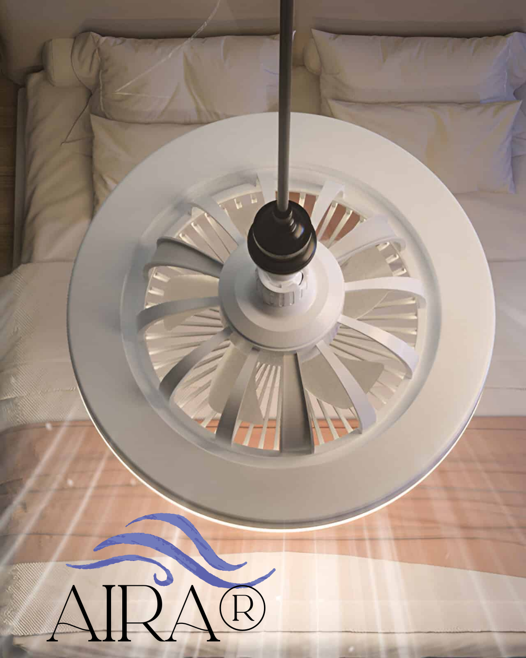 Aira®: Ventilador de Techo Moderno con luz y control remoto