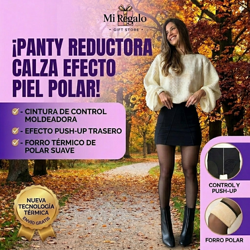PIELFIT- Panty Reductora Calza Efecto Piel Polar ⭐⭐⭐⭐⭐